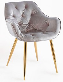 Krzeso Zandel w kolorze zotego aksamitu