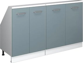 Szafka kuchenna na dach skośny niebiesko-szary 140x46x81.6 r-line