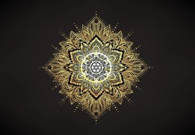 Fototapeta - Mandala bogactwa (196x136 cm)