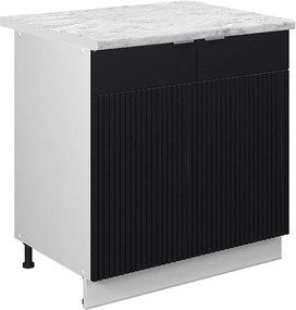 Szafka pod zlew czarne paski 80x60x82 fame-line