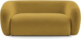 Żółta sofa z tkaniny szenilowej 160 cm Celine – Bobochic Paris