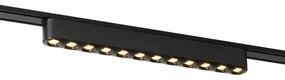Nowoczesna czarna lampa sufitowa do systemu szynowego 1-fazowego 12W 3000K - Magnetic Puntua Nowoczesny Oswietlenie wewnetrzne