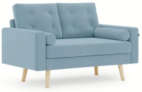 Jasnoniebieska 2-osobowa sofa MANDI