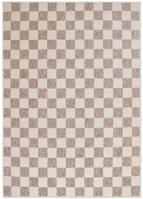 Dywan zewnętrzny Ereon kratka kremowo-beżowa 160 cm x 220 cm