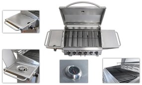 Cattara 99BB006 Mobilny grill gazowy Manhattan,161 x 161 x 51 cm