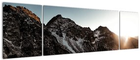 Obraz skalistego pasma górskiego (170x50 cm)