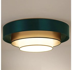 Duolla - LED Plafon LUNETA LED/26W/230V śr. 60 cm 4000K zielony/złoty