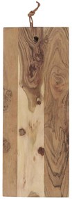 IB Laursen Drewniana deska z skórzanym sznurkiem OILED ACACIA WOOD