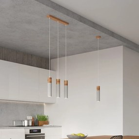 Szara lampa wisząca ø 7 cm Susanna – Nice Lamps