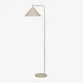 Metalowa Lampa Podłogowa Cambrea Kremowa Tapioca - Sklum