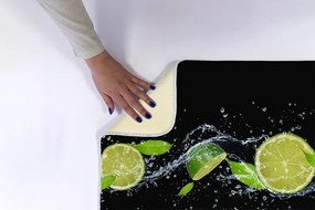 Antypoślizgowy dywanik łazienkowy Cytrusy Limonka
