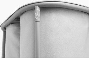 Jasnoszary tekstylny kosz na pranie 2x40 l Duo – Joseph Joseph