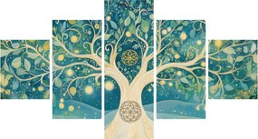 Obraz – Magiczne drzewo ze spiralami (125x70 cm)