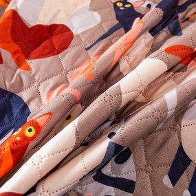 Narzuta na łóżko CATMOSPHERE, kolorowa Rozmiar: 170 x 210 cm