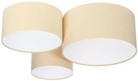 Kremowo-biała potrójna plafoniada - EXX32-Abino