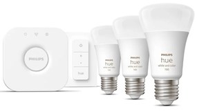 Inteligentny zestaw startowy 5 szt. z gwintem E27, 11 W White and color ambiance – Philips Hue