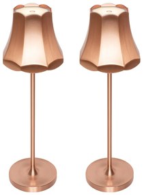 Zewnetrzna Zestaw 2 lamp stołowych Retro Miedziane Ładowalne IP44 - Granny Retro Oswietlenie zewnetrzne