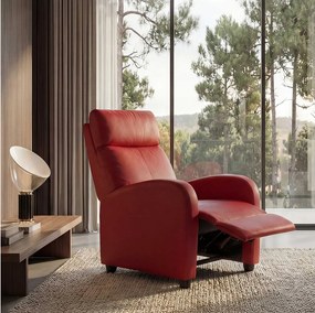 Fotel relaksacyjny Dallas,  czerwony