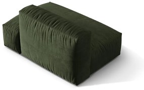 Zielony aksamitny moduł sofy (prawostronny) Martina – Micadoni