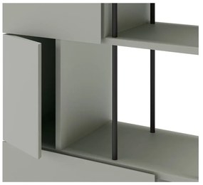 Zielonoszary regał 84x175 cm Perla – Marckeric