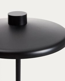 Czarna lampa stojąca z metalowym kloszem (wysokość 130 cm) Nuvira – Kave Home