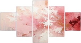 Obraz - Różowa abstrakcja (125x70 cm)
