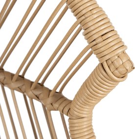 Fotel Ogrodowy CEZARE Wypoczynkowy Kokon Szary Nowoczesny Boho