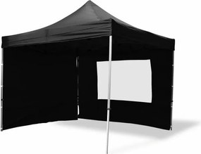 Pawilon ogrodowy PROFI rozkładany 3 x 3 m - czarny, 4 ściany
