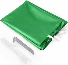 Pawilon ogrodowy eventowy FGA9, 3x3 m, automatyczny ze ściankami - namiot zamykany, zielony