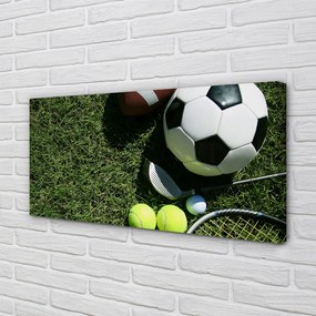 Obraz drukowany na płótnie Sportowy Zestaw Do Tenisa