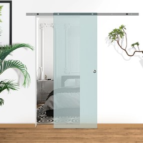 HOMCOM Drzwi Przesuwne Szklane Matowe 775 900 1025 x 2050 mm Nowoczesny Design do Wnętrz | Aosom PL