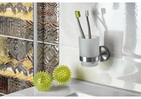Szkło SAPHO XS900 X-steel szklanka, szczotkowana stal nierdzewna