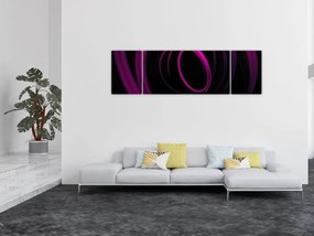Obraz - fioletowe kresek (170x50 cm)