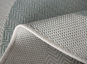 Dywan zewnętrzny Miovani eukaliptusowo zielony 120 cm x 120 cm koło
