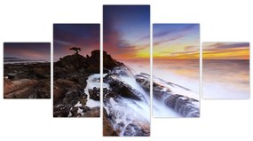 Obraz góry we mgle (125x70 cm)
