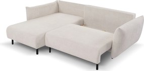 Masseno Narożnik UNO z funkcją spania i pojemnikiem na pościel Narozniki L, Rozkładana sofa - Beżowy, ANTHOLOGY 02