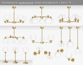 Złota lampa wisząca nad wyspę KM-S1
