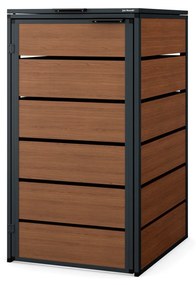 Zabudowa śmietnikowa 240L jednokomorowa, antracyt - orzech