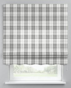 Roleta rzymska Florencja kolor szary tkanina strukturalna, wzorzysta