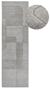 Szary wełniany chodnik tkany ręcznie 80x250 cm Charlotte – Villeroy&amp;Boch