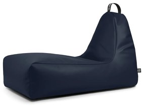 Ciemnoniebieski worek do siedzenia z imitacji skóry Chill XXL – So Soft?