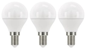 Zestaw 3 żarówek LED EMOS Classic Mini Globe Neutral White, 5W E14