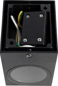 Nowoczesna lampa ścienna czarna IP44 - Baleno