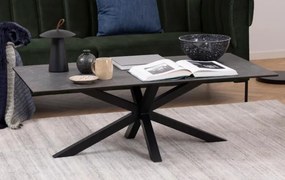 Designerski stolik z ceramicznym blatem Heaven czarny marmur