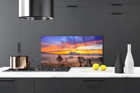 Panel Kuchenny Drzewa Mgła Krajobraz
