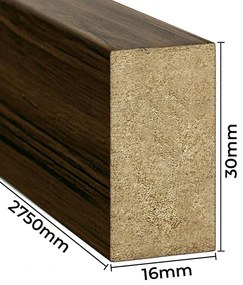 Lamele ścienne 15 szt. orzech K8-L29