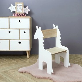 Krzesło dla dziewczynki Unicorn w kształcie jednorożca