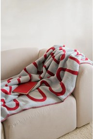 Czerwony koc 150x200 cm Swirl – noo.ma