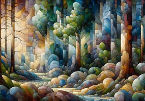 Fototapeta - Leśna kolaż (196x136 cm)