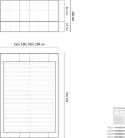 Czarne tapicerowane łóżko dwuosobowe ze schowkiem i stelażem 200x200 cm Bellis – Micadoni Home
